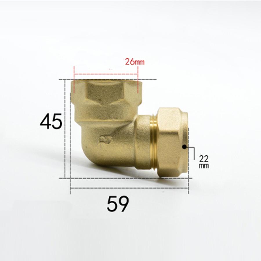 Compression Fitting Brass - BSP 암 황동 엘보 압축 피팅