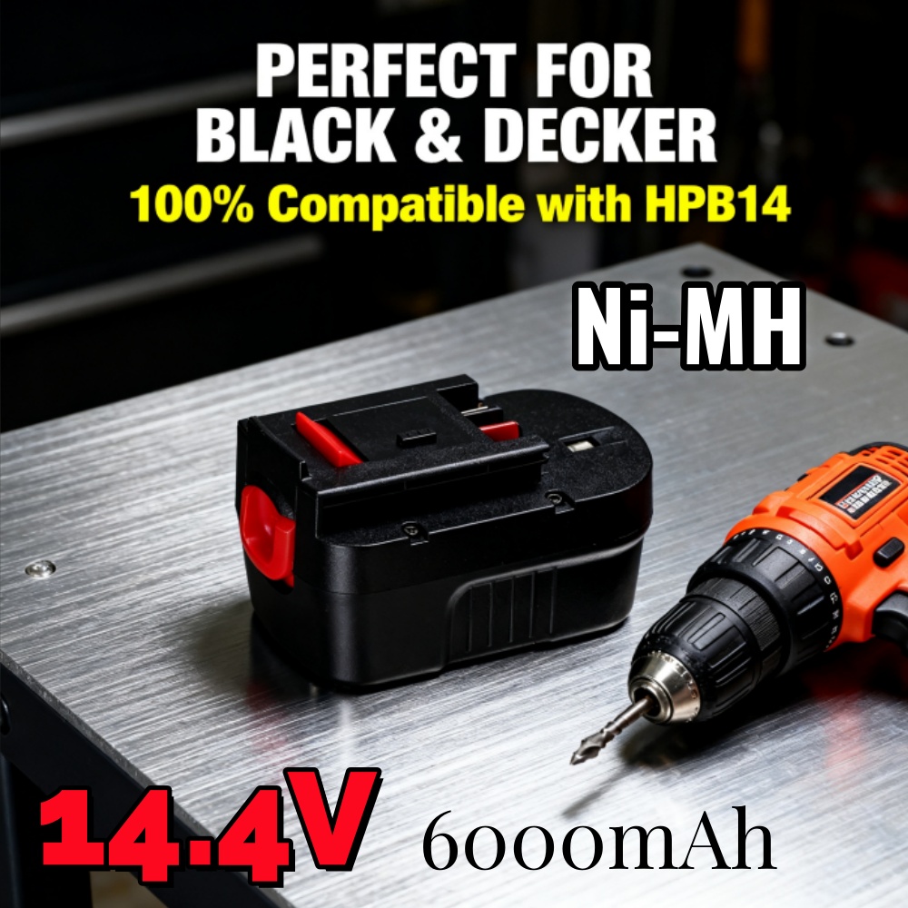 Black+Decker Tool Cordless - 블랙 데커 FSB14 FS140BX HPB14용 업그레이드된