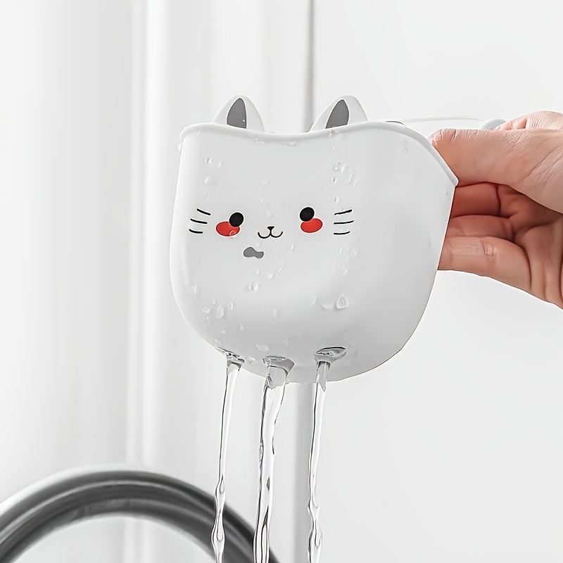 귀여운 고양이 모양 실리콘 수도꼭지 커버(2개) 배수구 - Silicone Tap Washer 리뷰 및 가격