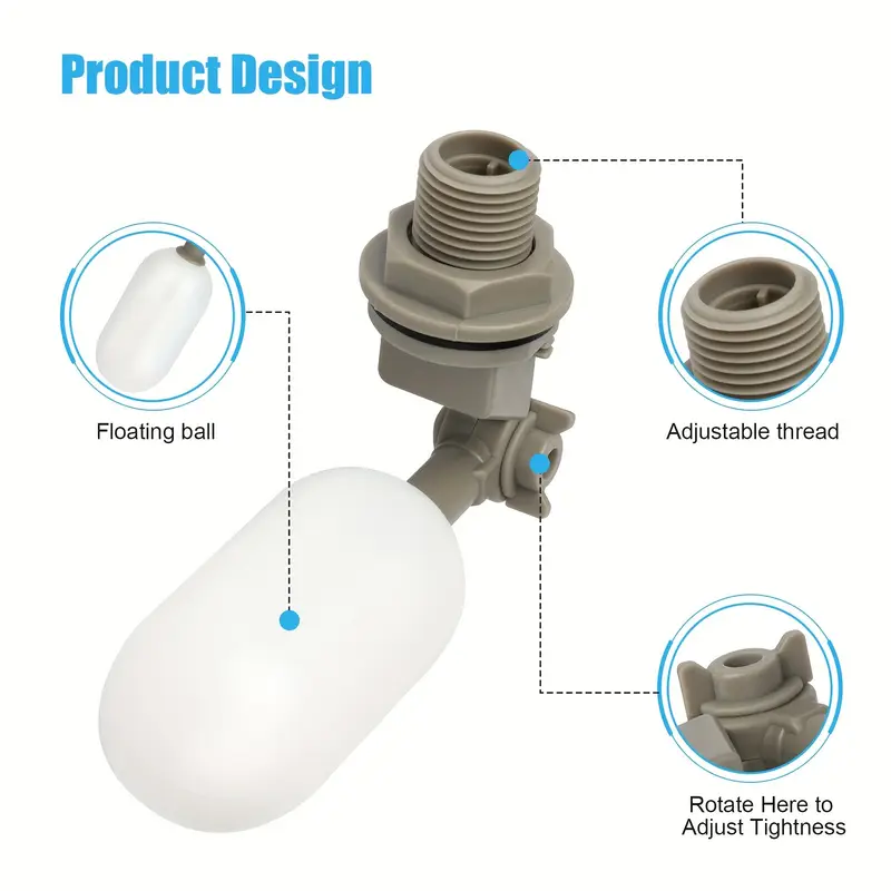 4Pcs 농장 가축 플라스틱 물 플로트 볼 밸브 1/2 - Float Ball Valve 리뷰 및 가격