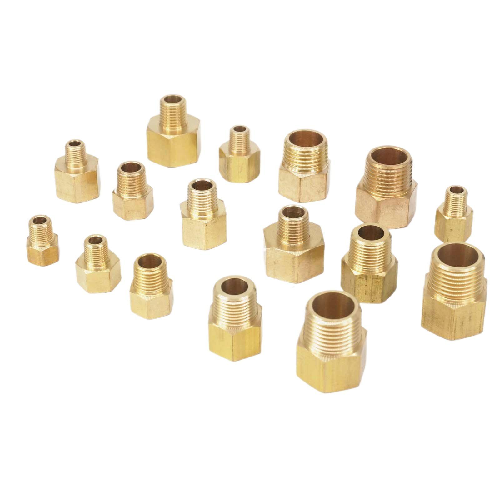 압력 게이지용 황동 파이프 피팅 어댑터, 암에서 수 1 - Compression Fitting Brass 리뷰 및 가격