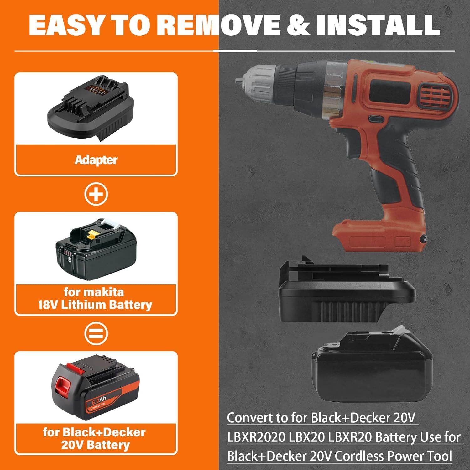 마키타를 블랙앤데커 20V 무선 공구로 변환하는 컨버터 - Black+Decker Tool Cordless 리뷰 및 가격